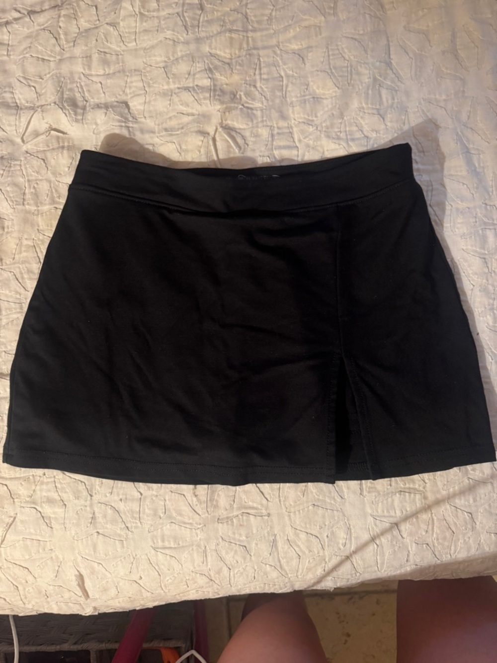 Urban Outfitters Black Mini Skirt with Front Slit